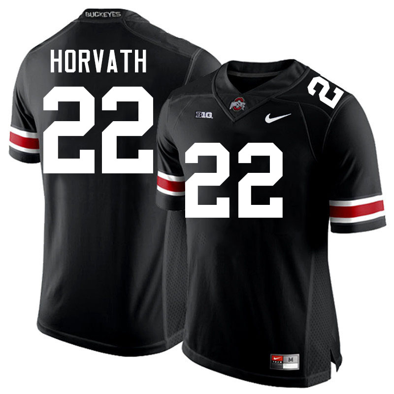 Les Horvath Ohio State Buckeyes Jersey College Football Uniforms-Black